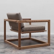 Sedia da Giardino  In Legno e Corda