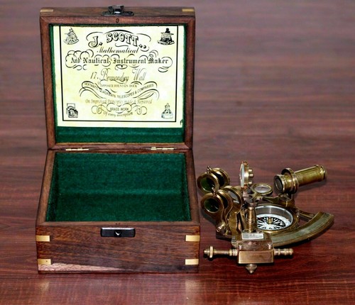 Antico sestante ottone - antico,