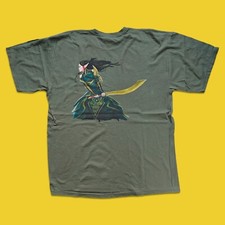 Magic The Gathering Cards Alara Reborn Y2k Promo vintage T Shirt Size XL Green