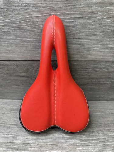 Sedile bici rosso - e, nero