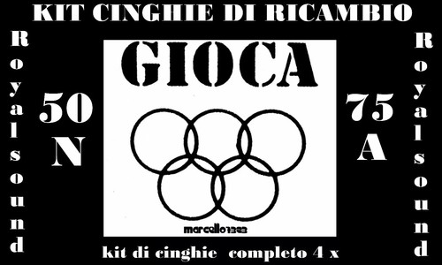 Kit cinghie ricambio - ricambio, 4