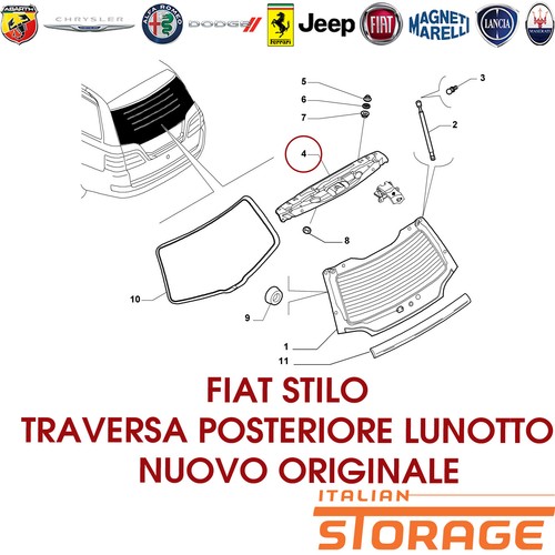 Fiat stilo traversa posteriore - fiat,