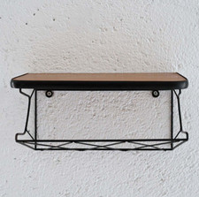 Midcentury teak metal - midcentury, hanging