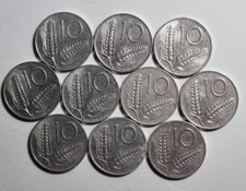 10 Lire 1955 - Lotto 10 Monete