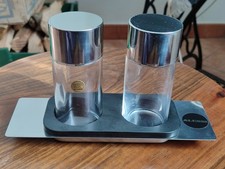 Alessi Set Condimento Olio Aceto Acciaio 18/10 5074 ? Ettore Sottsass