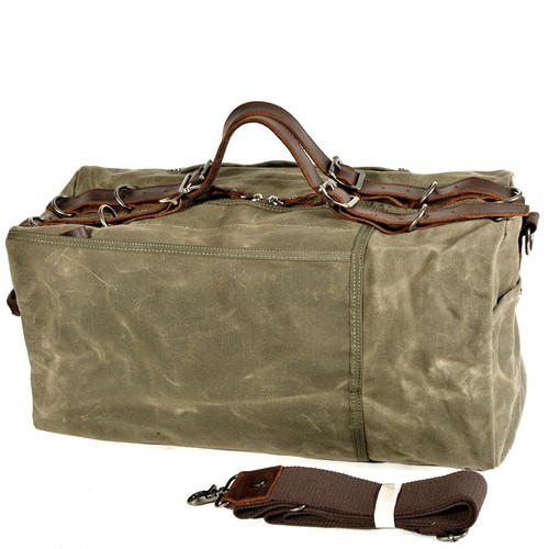Borsone vintage tela cerata - in,
