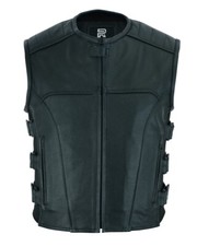 Gilet motociclista pelle - da,