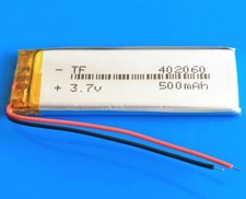 Batteria 402060 3,7V 500mAh ricaricabile Li-Po Polimeri Litio Battery Posta1