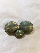 3 VECCHI BOTTONI MILITARI DIVISA UNIFORME AERONAUTICA MILITARE