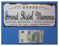 Targa vintage "Grand Hotel