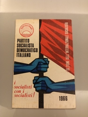 Tessera partito socialista - tessera,