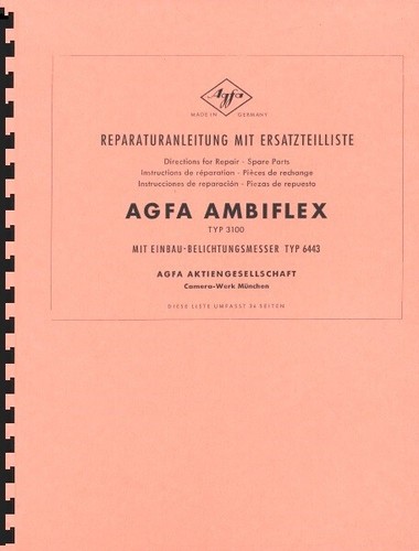 Agfa ambiflex typ 3100 manuale - agfa,