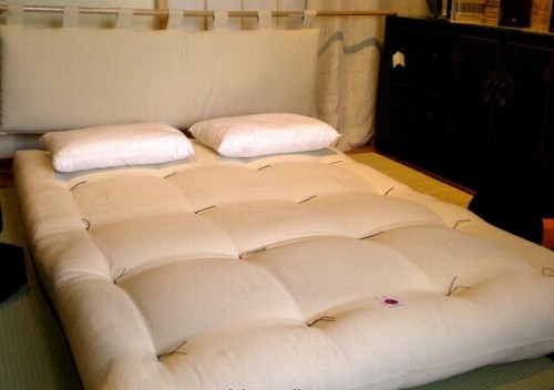 Natural futon wool and - natural, in