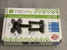 Techly LED 100 - Supporto A Muro Per Monitor TV Braccio Snodato