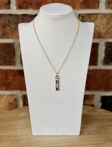 Collana con ciondolo mamma oro