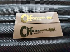 2pz headstock adesivo metallo - headstock,