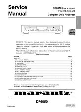 Manuale di servizio - Manuale di servizio per Marantz DR 6050 