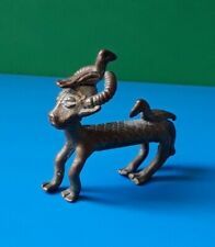 Arte Africana, statuetta "Antilope", bronzo Ashanti, altezza 6,2 cm, peso 81 gr.