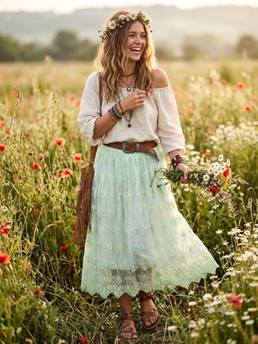 Gonna donna grande - , pizzo