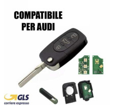 ??Chiave Completa di Chip Transponder CR1620 per AUDI Q5 A1 A3 A4 A6 A8Q7??