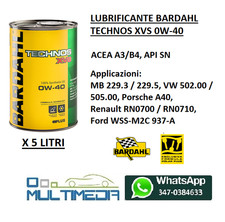 5 LITRI OLIO AUTO BARDAHL XVS