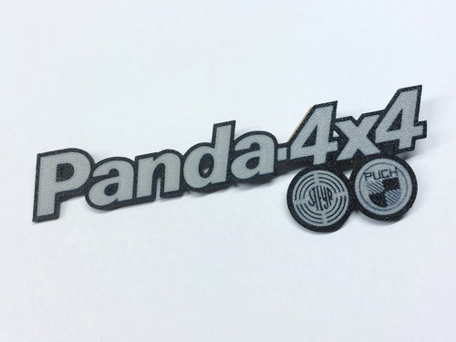 Panda 4x4 targhetta scritta - panda,
