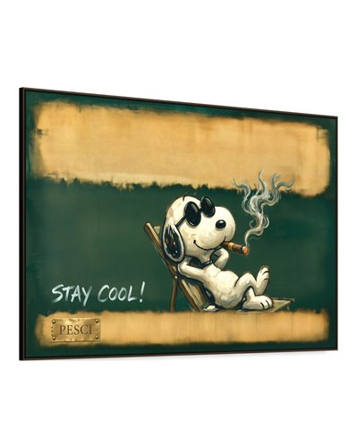 Quadro tela snoopy - snoopy,