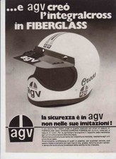 advertising Pubblicità CASCHI MOTO AGV INTEGRAL CROSS' 77 HELMETS VINTAGE