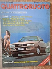 Rivista Quattroruote 382 agosto 1987 Alfa Romeo 75 3.0i V6 America  Audi 90