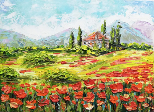 Paesaggio toscana campo - paesaggio, di