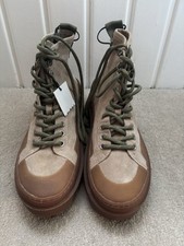 Stivali stringati Zara beige