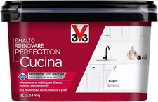 SMALTO V33 CUCINA LT.2 BIANCO SATINATO