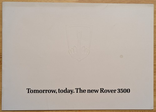 Brochure depliant rover 3500 - brochure,