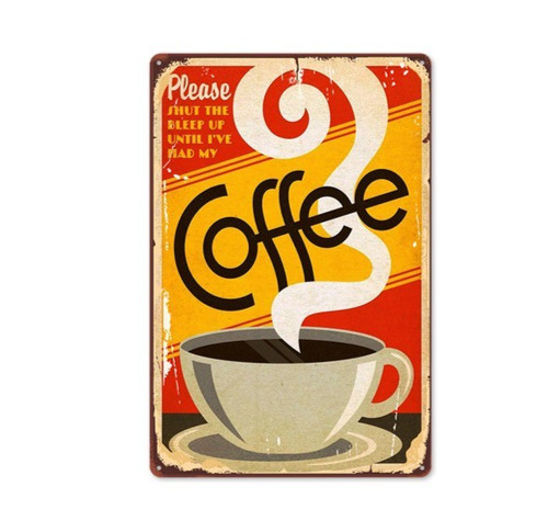 Targa coffee please - , stampa