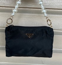 Prada black nylon pouch