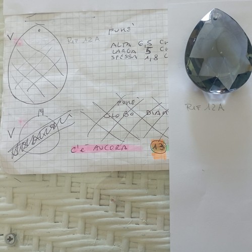 Pendagli gocce pezzi - nr.12,