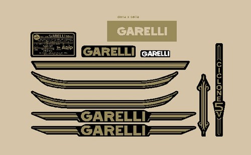 Garelli ciclone moto nera - moto,