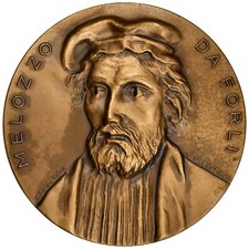 Medaglia Melozzo da Forlì, 5° Centenario della Morte, 1994, C. Silvestroni