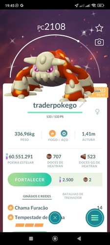 Shiny heatran pokemon t - shiny, go