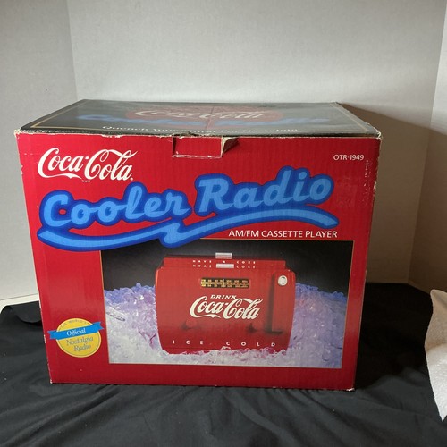 Coca cola cooler radio fm - cooler,