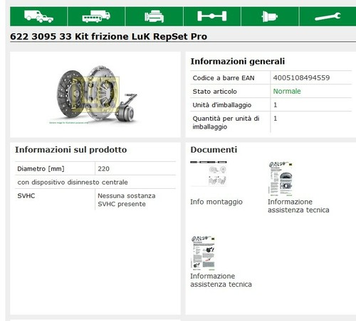 Kit frizione opel - (3pz), corsa