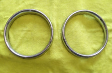 COPPIA CERCHIETTO CORNICE FARO FIAT 1100 R - 124 SPORT COUPE' 1° SERIE