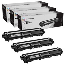 Cartucce toner nere compatibili LD Brother TN221 3PK stampanti DCP, HL, MFC