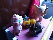 4 giocattoli gomma, kinder ape maya cars