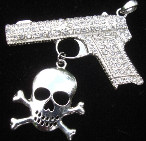 Collana ciondolo bling strass - ciondolo,