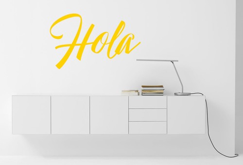 Hola citazione adesivo vinile - hola, citazione,