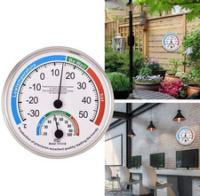 IGROMETRO TERMOMETRO ANALOGICO MISURA TEMP UMIDITA' INTERNO ESTERNO CASA UFFICIO
