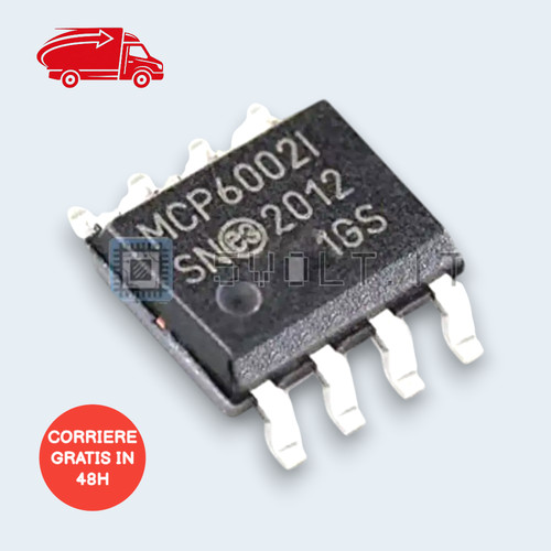 Amplificatore mcp6002 isn - amplificatore, mcp6002-isn