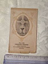 Santino Holy Card Eucarestia
