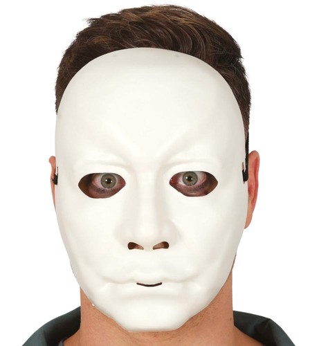 Maschera bianca pvc - maschera,